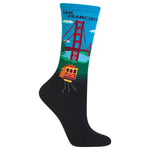 San Francisco Women's Travel Themed Crew Socks