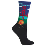 San Francisco Women's Travel Themed Crew Socks