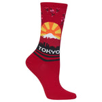 Hot Sox for Women - Tokyo Themed Crew Socks