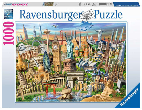 World Landmarks Puzzle (1,000 pieces) by Ravensburger