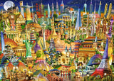World Landmarks at Night Puzzle (1,000 pieces) by Ravensburger
