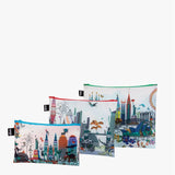 World Skyline Zip Pockets by LOQI