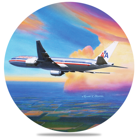 AA 777 Round Coaster by Rick Broome