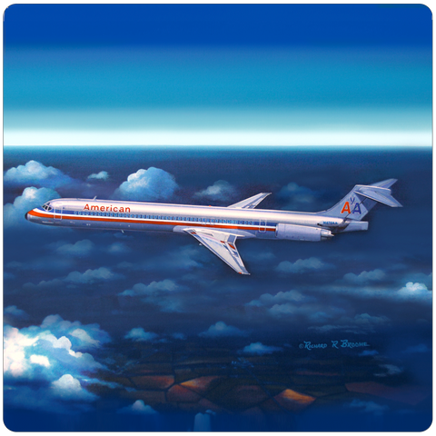 AA MD80 Square Coaster by Rick Broome