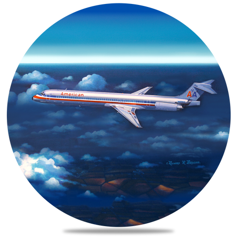 AA MD80 Round Coaster by Rick Broome