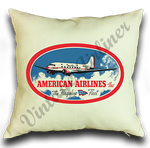 American Airlines Flagship Fleet Linen Pillow Case Cover