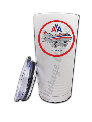 American Airlines DC-10 Bag Sticker Tumbler