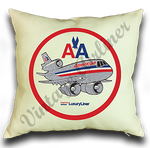 American Airlines DC-10 Old Livery Linen Pillow Case Cover