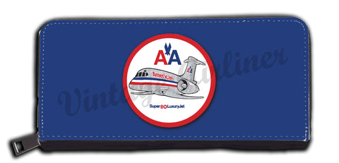 AA MD80 Old Livery Bag Sticker Wallet