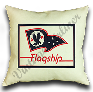 American Airlines Flagship Flag Bag Sticker Linen Pillow Case Cover