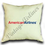 American Airlines Red and Blue Linen Pillow Case Cover