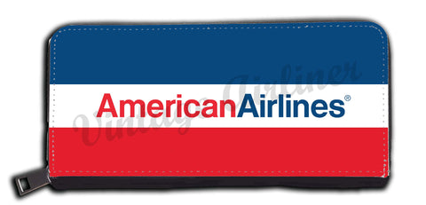American Airlines Red and Blue Logo Wallet