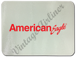 American Eagle Red Logo Glass Cutting Board