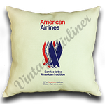 American Airlines Eagle Timetable Cover Linen Pillow Case Cover