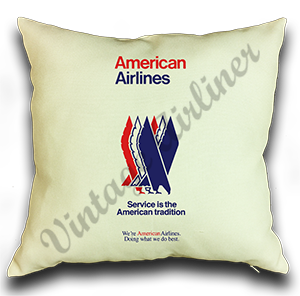 American Airlines Eagle Timetable Cover Linen Pillow Case Cover