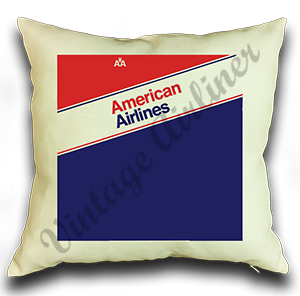 American Airlines 1980's Ticket Jacket Pillow Case Cover
