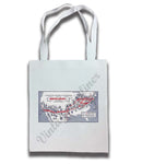 American Airlines 1930's Route Map Tote Bag