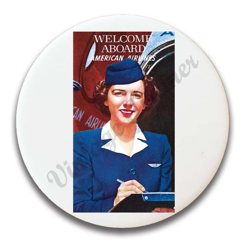 AA 1940's Flight Attendant Magnets