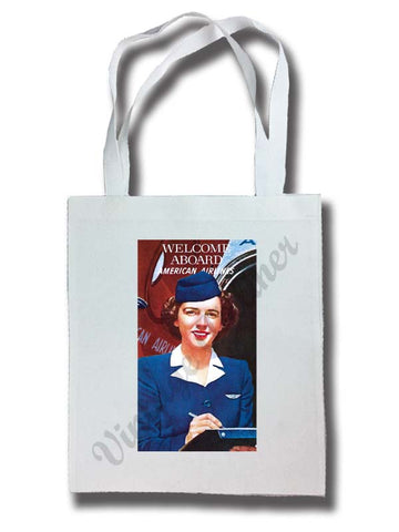 AA 1940's Flight Attendant Tote Bag