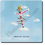 AA Flght Information Vintage Coaster