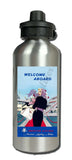AA Welcome Aboard Vintage Aluminum Water Bottle