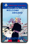 AA Welcome Aboard Vintage Passport Case