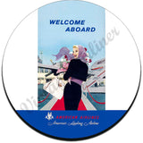 AA Welcome Aboard Vintage Coaster