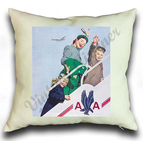 American Airlines Vintage Pillow Case Cover