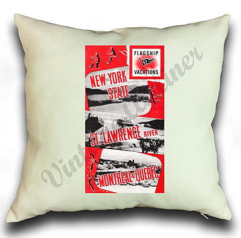 AA Flagship Vacation Vintage Pillow Case Cover
