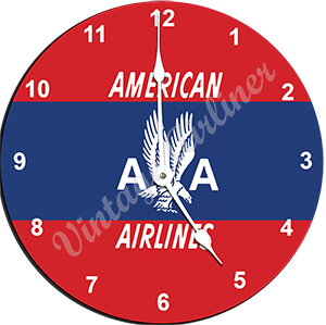 1940's Red & Blue AA Logo Wall Clock