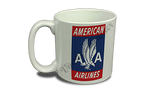 American Airlines 40's Red Bag Sticker  Coffee Mug