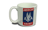 American Airlines 40's Red Bag Sticker  Coffee Mug