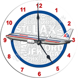 AA 737 Old Livery Wall Clock