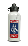 American Airlines 1940's Red Bag Sticker Aluminum Water Bottle
