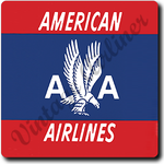 AA 40's Logo Red Square Coaster