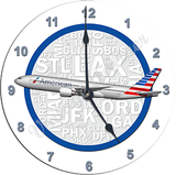 AA 777 New Livery Wall Clock