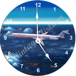 AA DC-9 Wall Clock