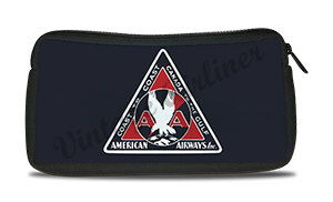 American Airlines 1930's Triangle Bag Sticker Travel Pouch