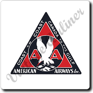 AA American Airways Triangle - Square Coaster