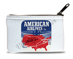 American Airlines World's Fair Bag Sticker Rectangular Coin Purse