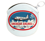 American Airlines Flagship Fleet Bag Sticker Round Coin Purse