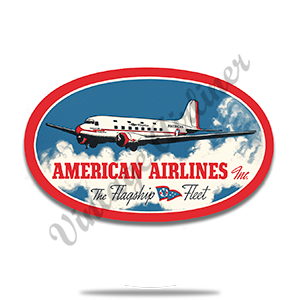 AA Flagship Fleet Bag Sticker Round Coaster