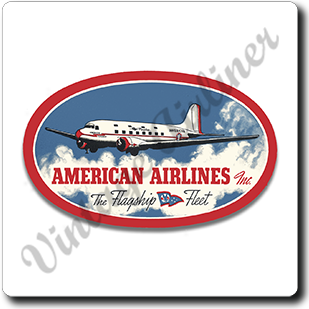 AA Flagship Fleet Bag Sticker Square Coaster