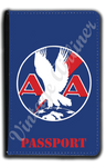 AA 1930's Logo Blue Passport Case