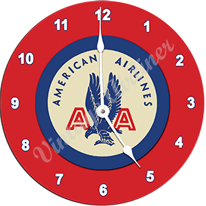 AA Bag Sticker from the 1940's Wall Clock