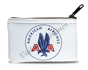 American Airlines 1940's AA Bag Sticker Rectangular Coin Purse