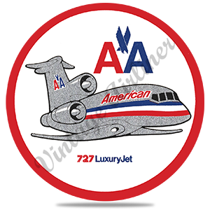 AA 727 Old Livery Round Coaster