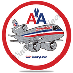 AA DC-10 Old Livery Round Coaster