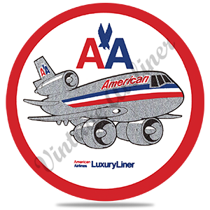 AA DC-10 Old Livery Round Coaster