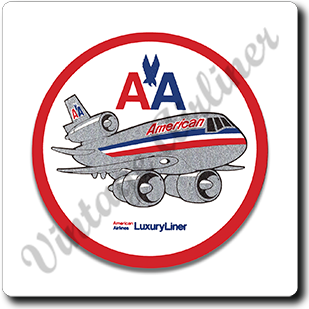 AA DC-10 Old Livery Square Coaster